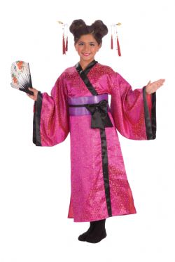 JAPON -  COSTUME DE ROBE DE GEISHA (ENFANT)