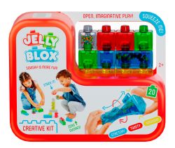 JELLY BLOX -  ENSEMBLE DE CONSTRUCTION CRÉATIF (20 PIÈCES)