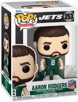 JETS DE NEW YORK -  FIGURINE POP! EN VINYLE DE AARON RODGERS (10 CM) -  POP! FOOTBALL 253