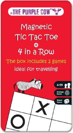 JEUX MAGNÉTIQUES TO-GO -  TIC-TAC-TOE + 4 EN LIGNE (MULTILINGUE)