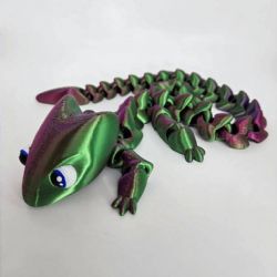 JOUET SENSORIEL ARTICULÉ -  LÉZARD (MOYEN) - COULEUR ALÉATOIRE