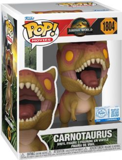 JURASSIC PARK -  FIGURINE POP! EN VINYLE DE CARNOTAURE (10 CM) -  JURASSIC WORLD : RENAISSANCE 1804