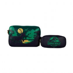 JURASSIC PARK -  SAC À BANDOULIÈRE SILHOUETTES DANS LA JUNGLE AVEC POCHETTE À MONNAIE -  LOUNGEFLY