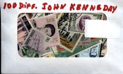 KENNEDY -  100 TIMBRES DIFFÉRENTS DE PROTRAITS DE KENNEDY