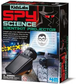 KIDZLABS -  ENSEMBLE D'IDENTITÉ ET PROJECTEUR (ANGLAIS) -  SPY SCIENCE