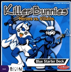 KILLER BUNNIES -  HEROES VS. VILLAINS - BLUE STARTER DECK (ANGLAIS)