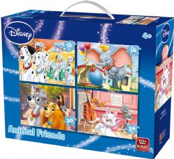 KING PUZZLES -  ANIMAUX - 4 CASSE-TÊTES (12/16/20/24 PIÈCES) -  DISNEY