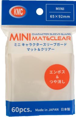 KMC -  POCHETTES TAILLE JAPONAISE - MINI CHARACTER GUARD - MAT & CLEAR (60)