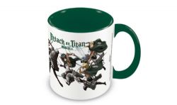 L'ATTAQUE DES TITANS -  BATAILLON D'EXPLORATION, NOIRE & VERT FORÊT (315 ML) -  TASSE EN CÉRAMIQUE