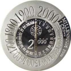 L'HISTOIRE DE LA LIGNE MÉRIDIENNE -  LIGNE MÉRIDIENNE MILLENNIUM GREENWICH -  PIÈCES DE L'ILE DE MAN 2000