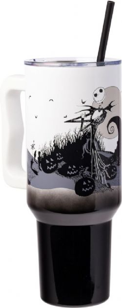 L'ÉTRANGE NOËL DE MONSIEUR JACK -  JACK ET LA COLINE, AVEC POIGNÉE ET PAILLE (1.18 L) -  GOBELET EN ACIER INOXYDABLE