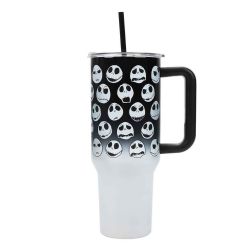 L'ÉTRANGE NOËL DE MONSIEUR JACK -  JACK SKELLINGTON, AVEC PAILLE (1.18 L) -  GOBELET EN ACIER INOXYDABLE