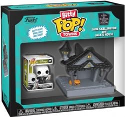 L'ÉTRANGE NOËL DE MONSIEUR JACK -  MICRO FIGURINE POP! TOWN - JACK SKELLINGTON ET LA MAISON DE JACK (2.5 CM) -  BITTY POP!