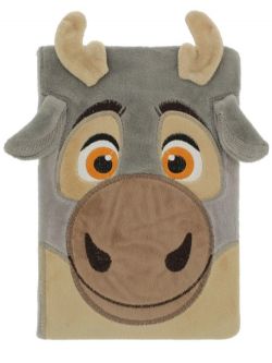 LA REINE DES NEIGES -  CARNET DE NOTE SVEN AVEC COUVERTURE EN PELUCHE -  DISNEY