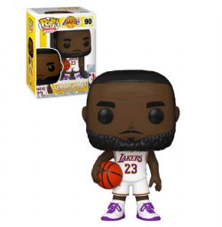 LAKERS DE LOS ANGELES -  FIGURINE POP! EN VINYLE DE LEBRON JAMES (MAILLOT BLANC) #23 (10 CM) 90