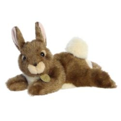 LAPIN AU REPOS À QUEUE BLANCHE DE L'EST (30 CM) -  MIYONI