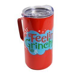 LE GRINCHEUX -  TASSE DE CAMPING EN ACIER INOXYDABLE 