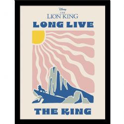LE ROI LION -  AFFICHE ENCADRÉE COLLECTOR 