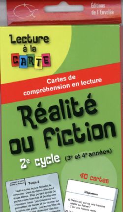 LECTURE À LA CARTE -  RÉALITÉ OU FICTION 2E CYCLE