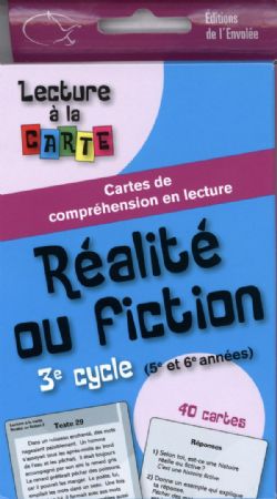 LECTURE À LA CARTE -  RÉALITÉ OU FICTION 3E CYCLE