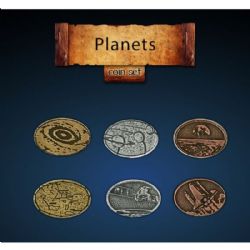 LEGENDARY METAL COINS -  PLANETS