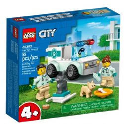 LEGO CITY -  LA CAMIONNETTE DE SECOURS VÉTÉRINAIRE (58 PIÈCES) 60382