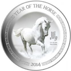 LES ANNÉES LUNAIRES DU CHEVAL -  ANNÉE DU CHEVAL 2014 -  PIÈCES DE LA NEW ZEALAND MINT (NOUVELLE-ZÉLANDE) 2018
