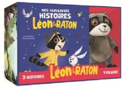 LES AVENTURES DE LÉON LE RATON -  COFFRET PELUCHE (V.F.)