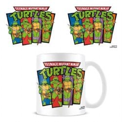 LES TORTUES NINJA -  LES 4 TORTUES EN STYLE CLASSIQUE - BLANCHE (325 ML) -  TASSE EN CÉRAMIQUE