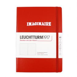 LEUCHTTURM1917 -  CARNET DE NOTES IMAGINAIRE À COUVERTURE RIGIDE POINTILLÉ - FOX RED -  MEDIUM (A5)