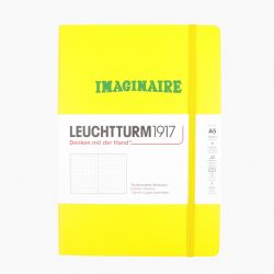 LEUCHTTURM1917 -  CARNET DE NOTES IMAGINAIRE À COUVERTURE RIGIDE POINTILLÉ - LEMON -  MEDIUM (A5)
