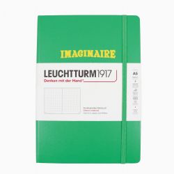 LEUCHTTURM1917 -  CARNET DE NOTES IMAGINAIRE À COUVERTURE RIGIDE POINTILLÉ - SPRING LEAF -  MEDIUM (A5)
