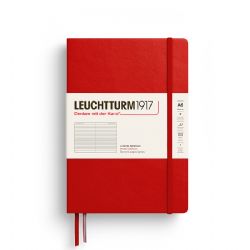 LEUCHTTURM1917 -  CARNET DE NOTES À COUVERTURE RIGIDE LIGNÉ - CHERRY -  MEDIUM (A5)