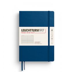 LEUCHTTURM1917 -  CARNET DE NOTES À COUVERTURE RIGIDE LIGNÉ - INDIGO -  MEDIUM (A5)