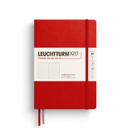 LEUCHTTURM1917 -  CARNET DE NOTES À COUVERTURE RIGIDE POINTILLÉ - CHERRY -  MEDIUM (A5)