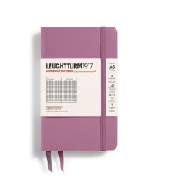 LEUCHTTURM1917 -  CARNET DE NOTES À COUVERTURE RIGIDE QUADRILLÉ - DUSTY ROSE -  POCKET (A6)