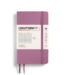 LEUCHTTURM1917 -  CARNET DE NOTES À COUVERTURE SOUPLE LIGNÉ - DUSTY ROSE -  POCKET (A6)