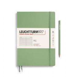 LEUCHTTURM1917 -  CARNET DE NOTES À COUVERTURE SOUPLE LIGNÉ - SAGE -  COMPOSITION (B5)