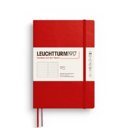 LEUCHTTURM1917 -  CARNET DE NOTES À COUVERTURE SOUPLE POINTILLÉ - CHERRY -  MEDIUM (A5)