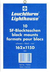 LIGHTHOUSE -  POCHETTES À FOND NOIR POUR BLOCS 162X115D (PAQUET DE 10)