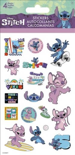 LILO ET STITCH -  4 FEUILLES D'AUTOCOLLANTS 