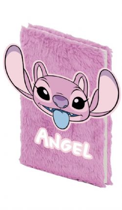 LILO ET STITCH -  CARNET DE NOTE D'ANGEL AVEC COUVERTURE EN PELUCHE -  DISNEY