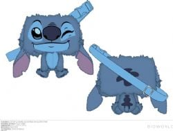 LILO ET STITCH -  SAC À BANDOULIÈRE EN PELUCHE CLIN D'OEIL -  DISNEY