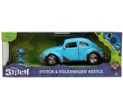 LILO & STITCH -  BEETLE AVEC FIGURINE DE STITCH DIECAST (1/32) -  VOLKSWAGEN