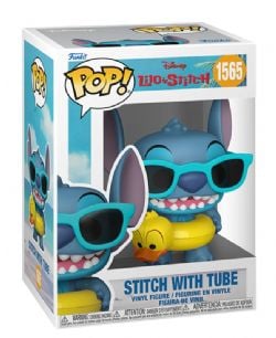 LILO & STITCH -  FIGURINE POP! EN VINYLE DE STITCH AVEC BOUÉE (10 CM) 1565