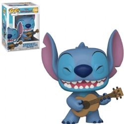 LILO & STITCH -  FIGURINE POP! EN VINYLE DE STITCH AVEC UN UKULELE (10 CM) 1044