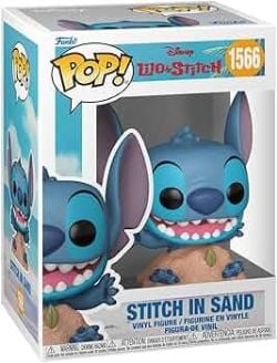 LILO & STITCH -  FIGURINE POP! EN VINYLE DE STITCH DANS LE SABLE (10 CM) 1566