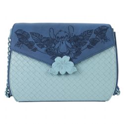 LILO & STITCH -  SAC À BANDOULIÈRE AVEC BRODERIES FLORALES -  LOUNGEFLY