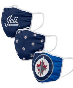 LNH -  MASQUE POUR VISAGE - SET DE 3 -  JETS DE WINNIPEG