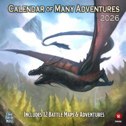 LOKE BATTLE MATS -  BOOK OF BATTLE MATS - 2026 CALENDAR OF MANY ADVENTURES (ENGLISH) -  BATTLE MAPS